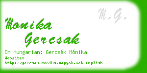 monika gercsak business card